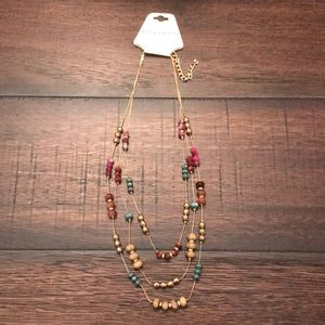 M. Haskell Necklace NWT Gold colorful